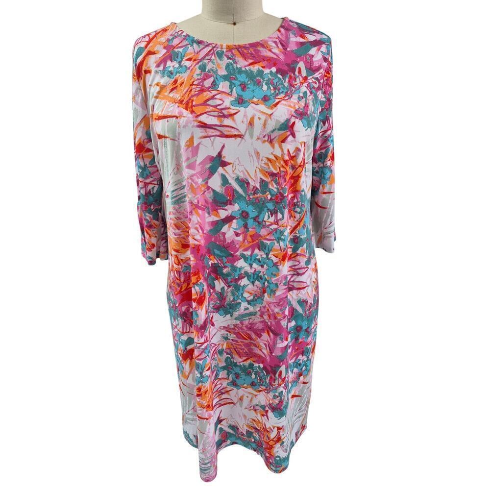 Alexandria & Oak Poky Blend Dress White/Multi Sz XL